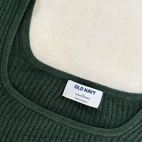 square neck ribbed sweater - Picture 2 of 3